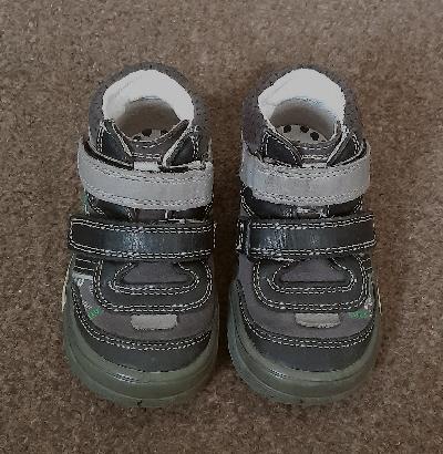 Image 2 of Bartek Toddlers Black/Grey Football Theme Shoes - Size EU 21