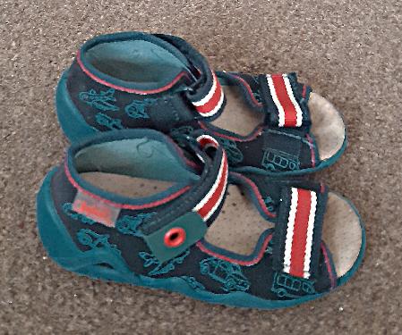 Image 4 of Befado Toddlers Navy & Red Sandals - Size EU 22