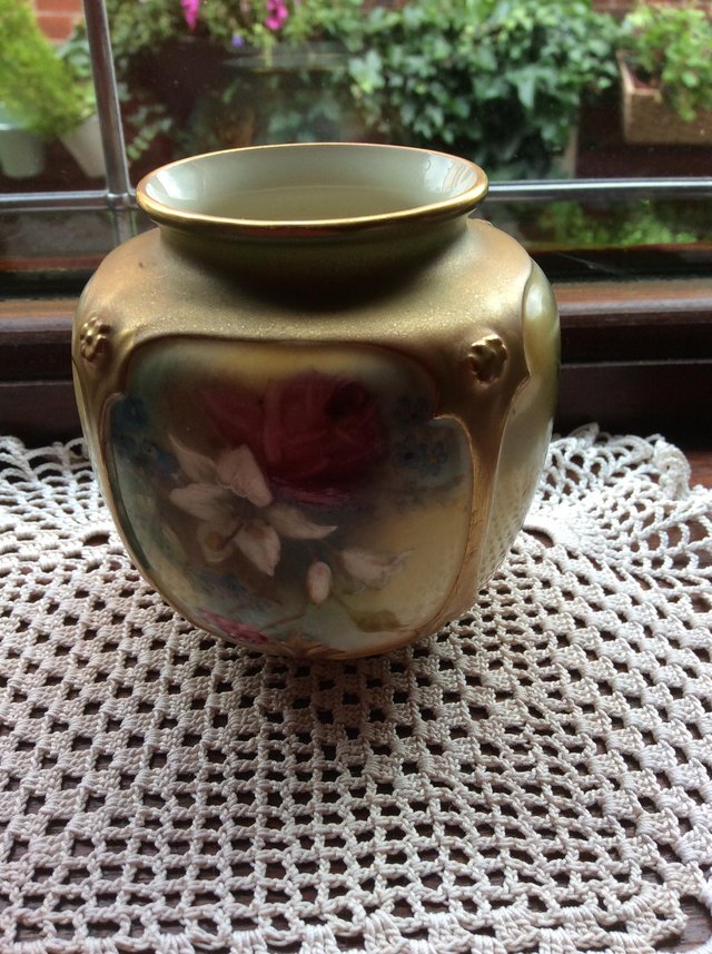 Image 3 of Royal Worcester small antique vase