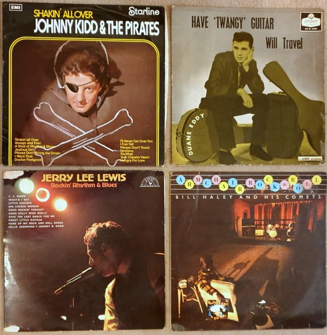 Preview of the first image of 1950's Rock & Roll LP vinyl records.