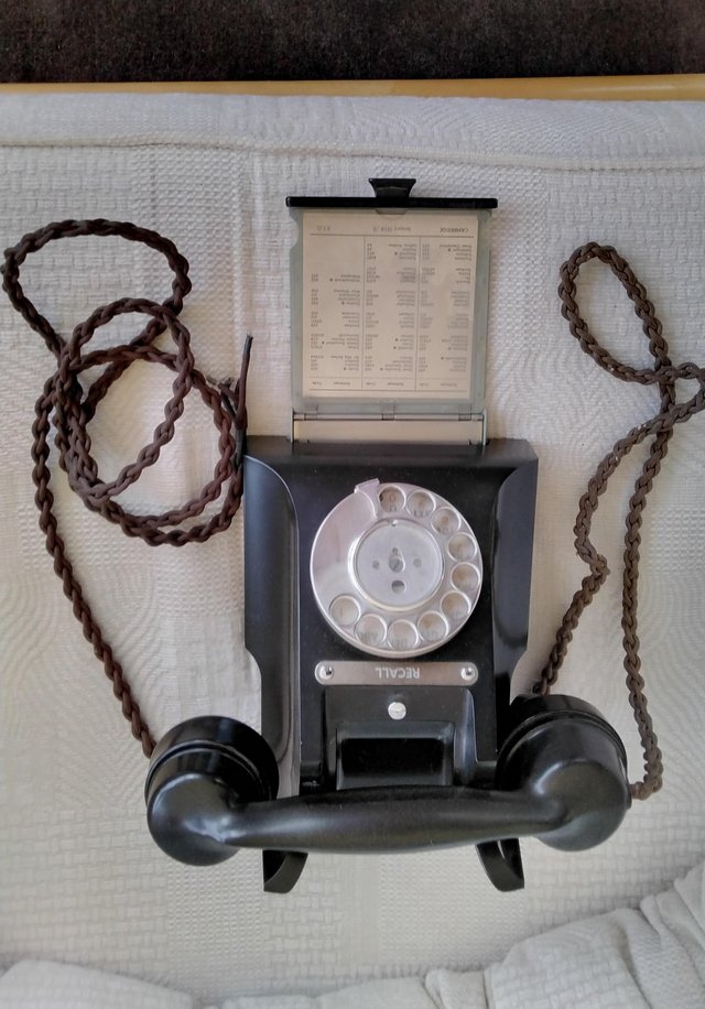 Image 3 of Telephone.antique Black Bakelite.