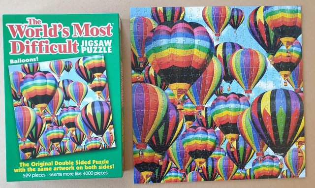 Image 2 of 529 piece JIGSAW by PAUL LAMOND GAMES, BALLOONS, THIS HAS