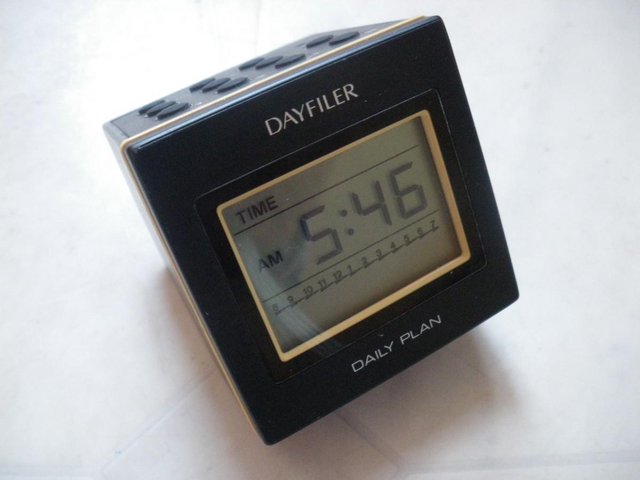 Preview of the first image of Seiko Instruments Clock Dayfiler Model DF-510 Multifunction.