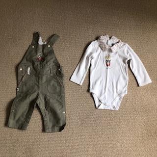 Preview of the first image of Baby boy overalls with its body suit - Sergent Major - NEW.