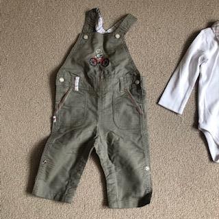 Image 2 of Baby boy overalls with its body suit - Sergent Major - NEW