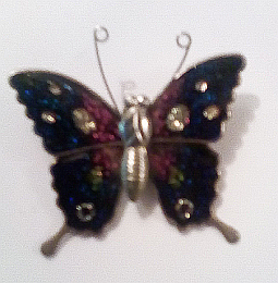 Image 2 of Butterfly Badge from approx 1970's