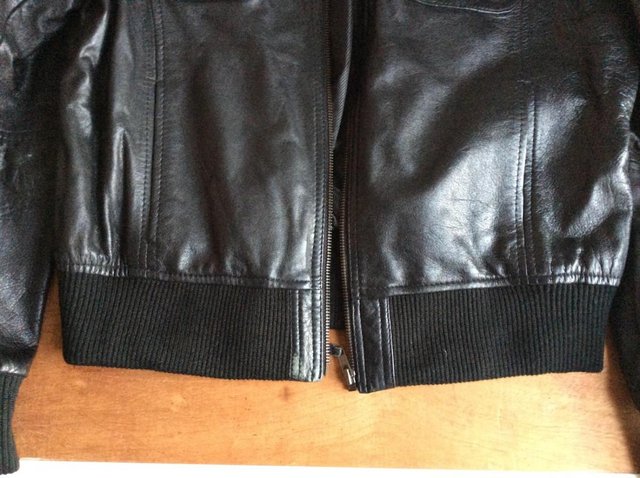 Image 2 of Black Leather Dress Jacket(XL)