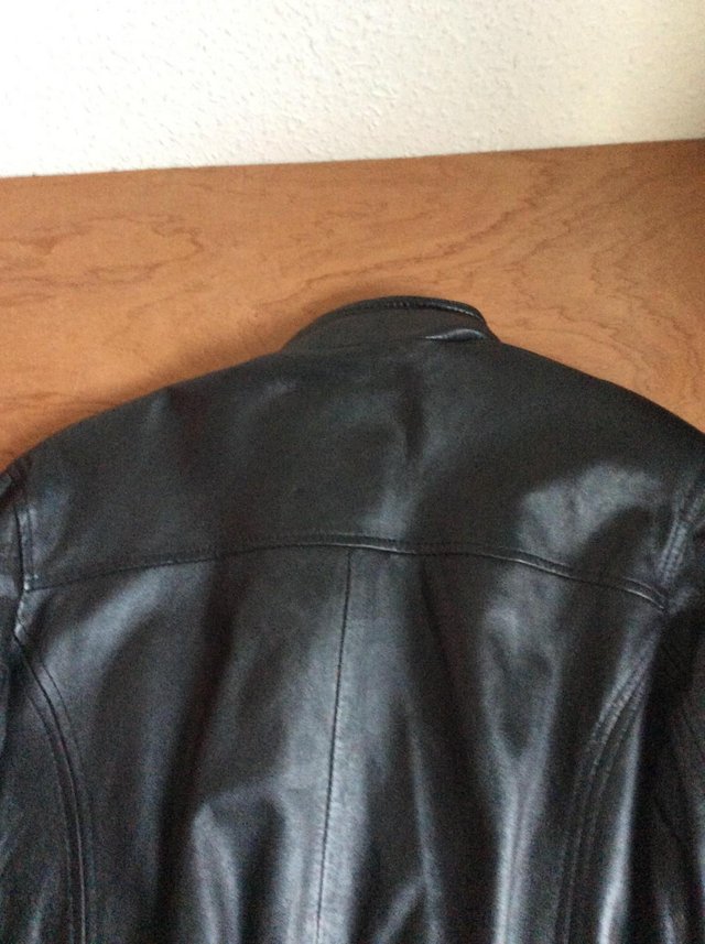 Image 4 of Black Leather Dress Jacket(XL)