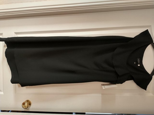 Image 2 of Paz Torras Woman's black asymetrical dress size 14