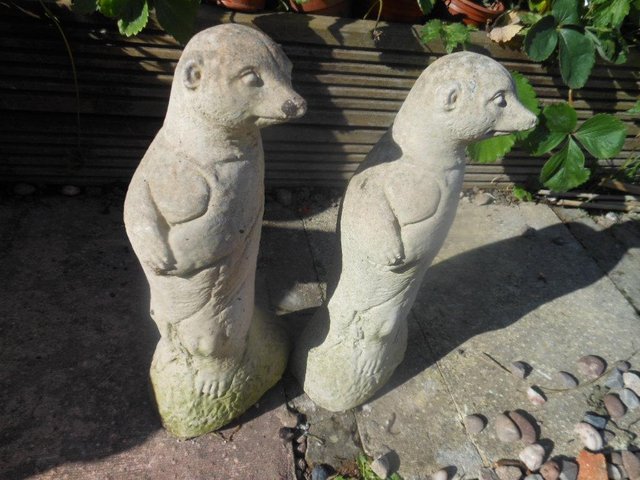 Preview of the first image of Meerkat PAIR 12 Inches Tall Garden Ornaments.