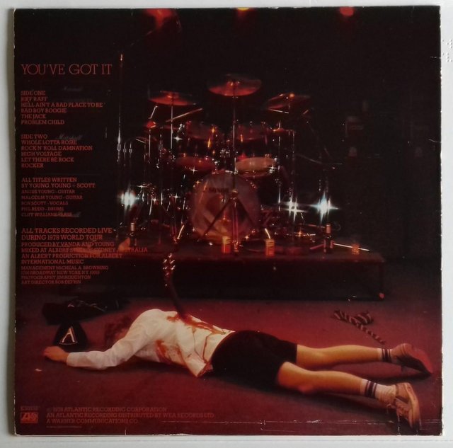 Image 3 of AC/DC ’If You Want Blood’ 1978 UK 1st Press LP. EX/VG+