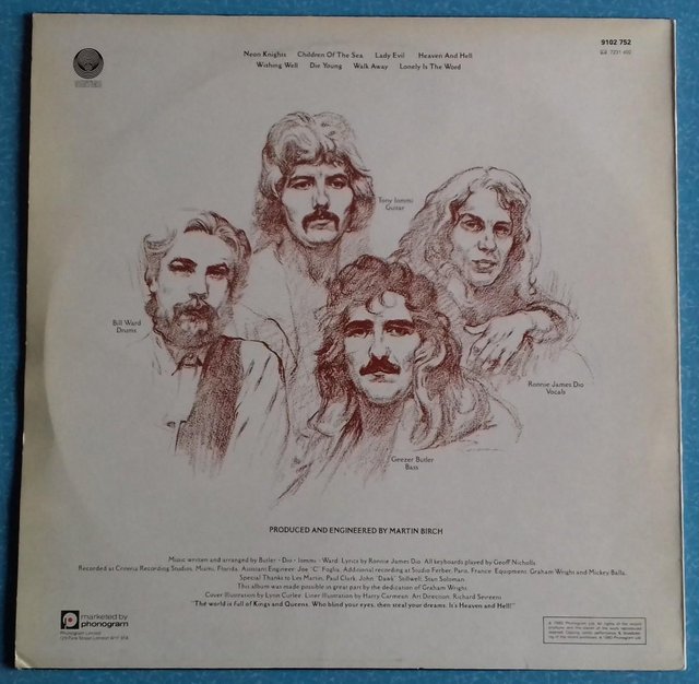 Image 2 of Black Sabbath ‘Heaven and Hell’ 1980 UK 1st Press LP. EX/VG+