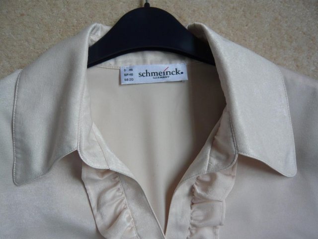 Image 3 of Blouse: long sleeved with centre front frill made in Germany