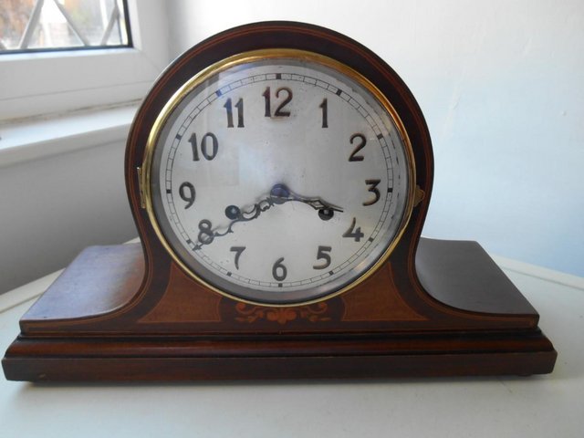 Preview of the first image of A German ( Baduf ) striking mantle clock.