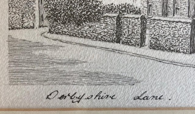 Image 2 of Pen & Ink Illustration of Derbyshire Lane, Sheffield