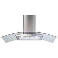 Preview of the first image of CDA CURVED GLASS 100CM CHIMNEY HOOD-377M3/H-2 LIGHTS-SUPERB.