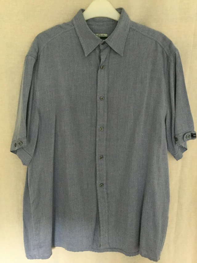 Preview of the first image of Paul Smith Jeans Light blue short sleeve shirt.
