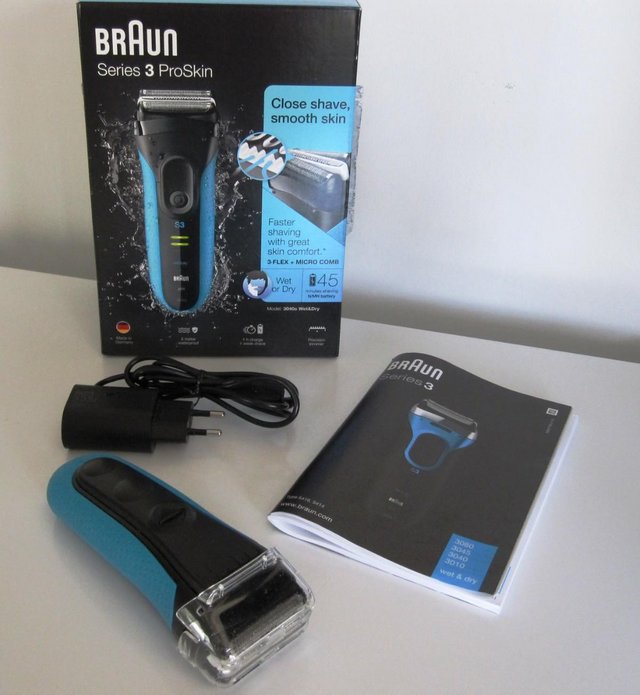 Image 3 of Braun Series 3 ProSkin 3040s Wet & Dry Electric Shaver.