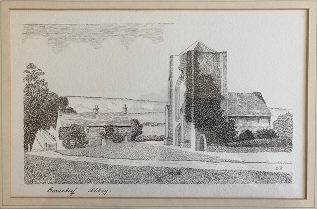 Image 3 of Pen & Ink Illustration of Beauchief Abbey, Sheffield