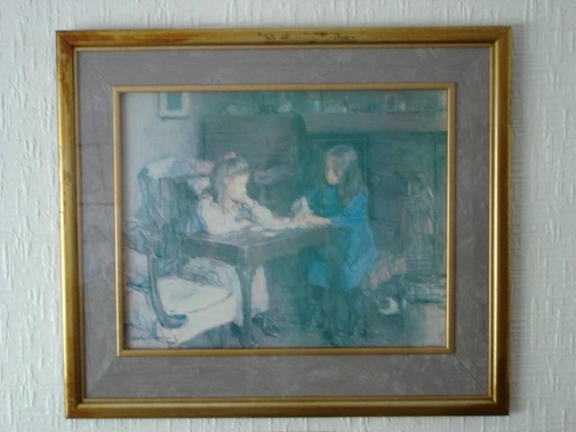 Preview of the first image of TWO WALTER OSBORNE VINTAGE FRAMED PRINTS REDUCED.