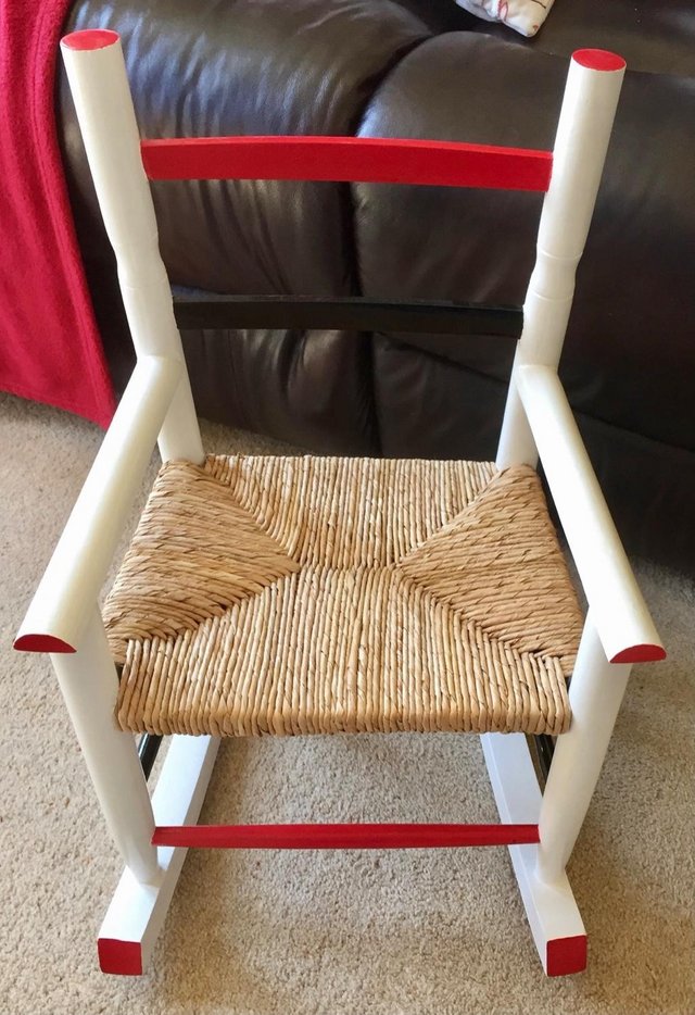 Image 2 of Upcycled child’s rocking chair