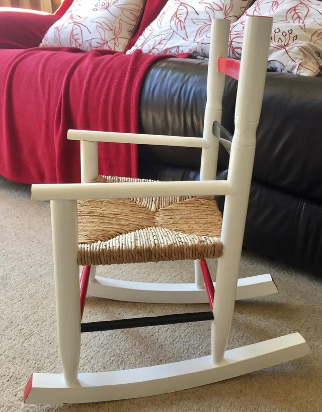 Image 3 of Upcycled child’s rocking chair