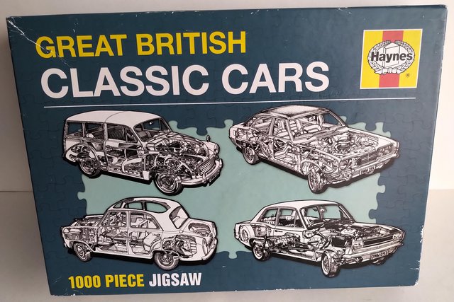 Preview of the first image of Haynes British Classic Cars 1000 Piece Jigsaw.