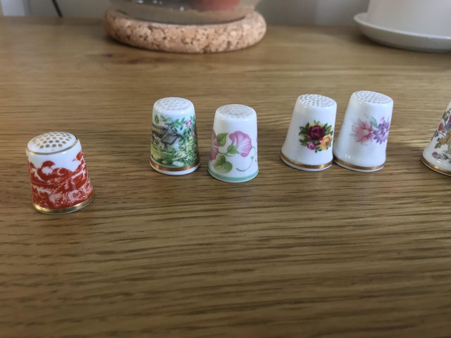 Image 2 of China thimbles Spode crown derby royal Worcester aynsley