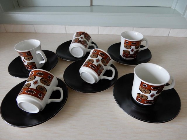 Preview of the first image of J & G MEAKIN vintage coffee set.