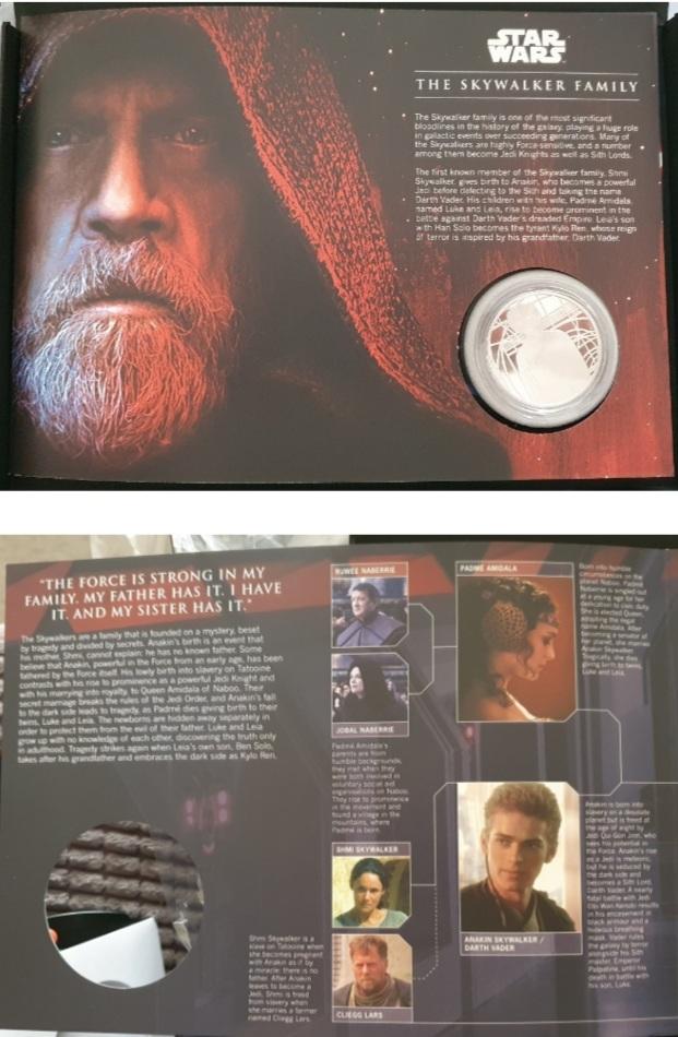 Image 2 of 2019 Star Wars The Skywalker Family Silver Medal Cover