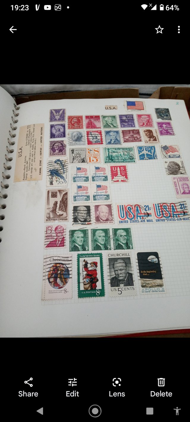 Preview of the first image of Vintage stamp album. Not all pages have stamps..