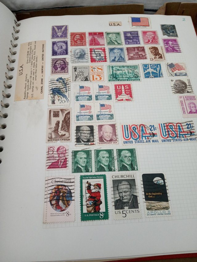 Image 3 of Vintage stamp album. Not all pages have stamps.