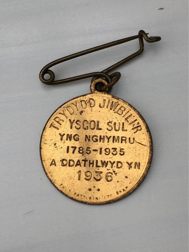 Image 2 of Thomas Charles Sunday School 1936 Jubilee Medallion