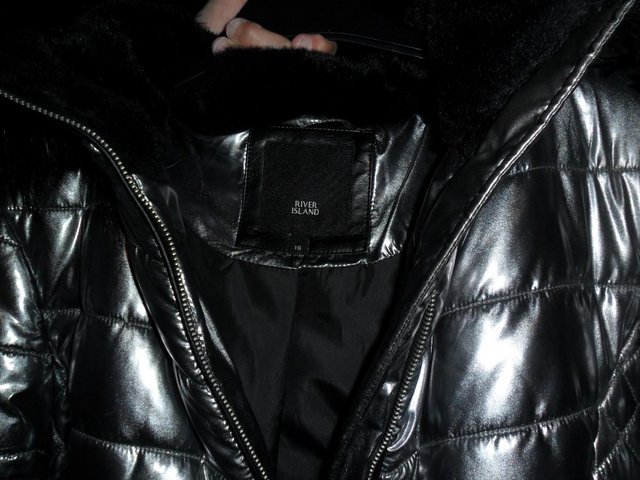 Image 3 of Ladies River Island metallic silver Padded jacket X 2,