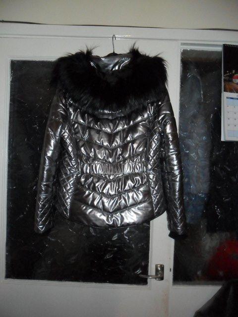 Image 2 of Ladies River Island metallic silver Padded jacket X 2,