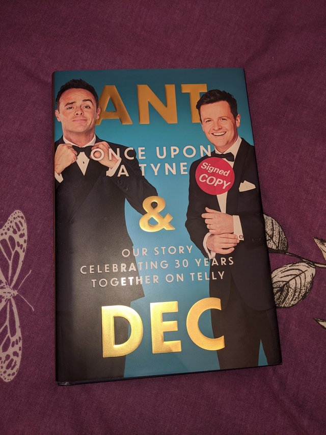 Preview of the first image of Signed hard backed ant and Dec book.