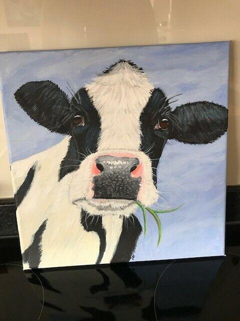 Preview of the first image of Cow Canvas Picture for kitchen.