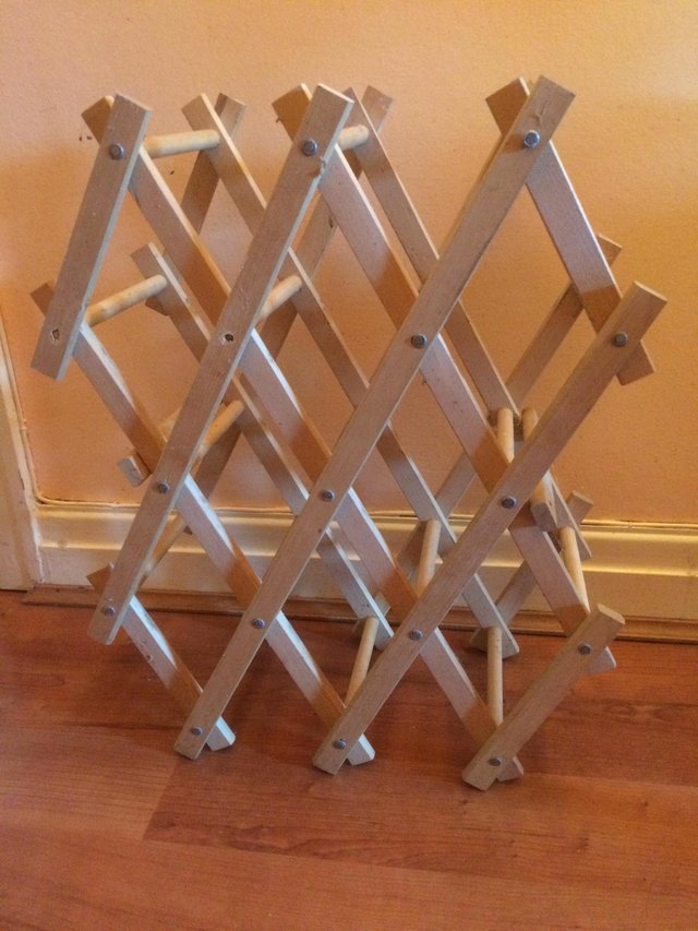 Preview of the first image of Solid Wooden folding Wine rack.