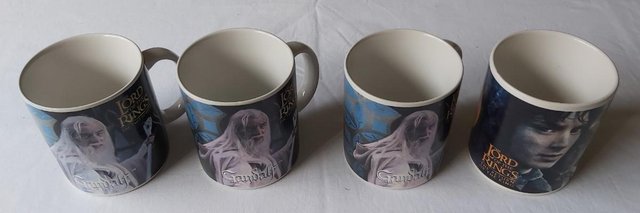 Preview of the first image of Four Lord of the Rings Mugs Based on the Films.