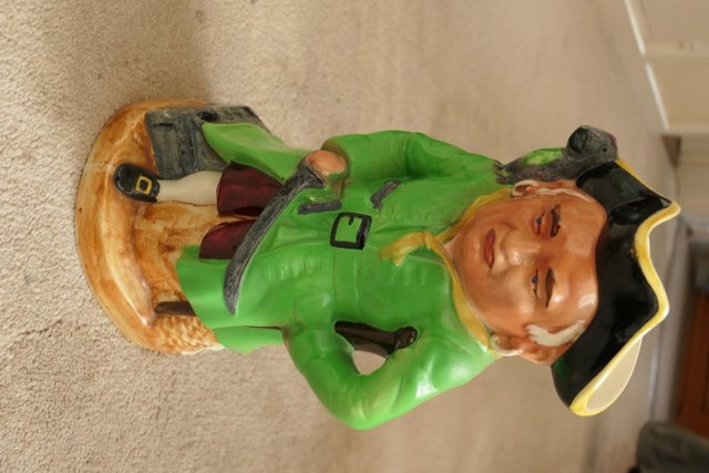 Preview of the first image of Antique toby jug large 11 inch tall.