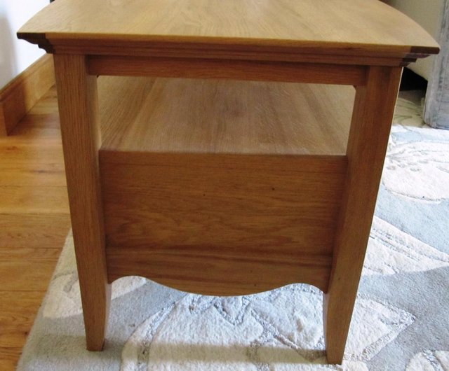 Image 3 of Light Oak Finish Coffee Table.