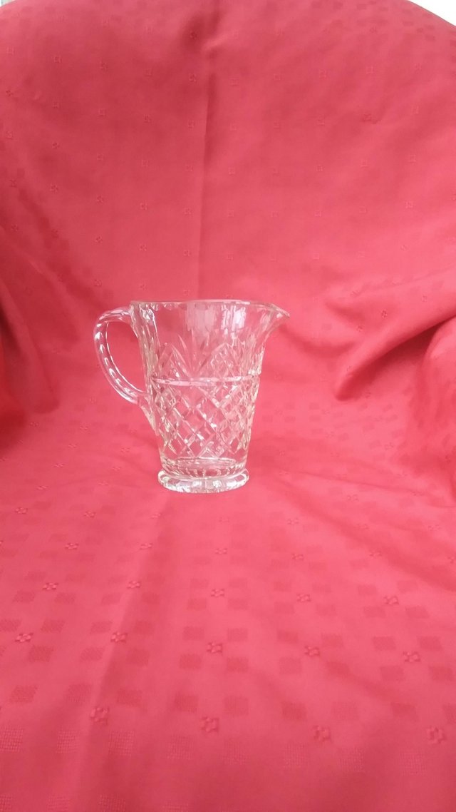 Preview of the first image of Glass Lead Crystal Jug For Sale.