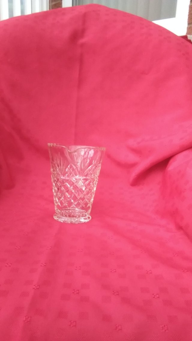 Image 2 of Glass Lead Crystal Jug For Sale