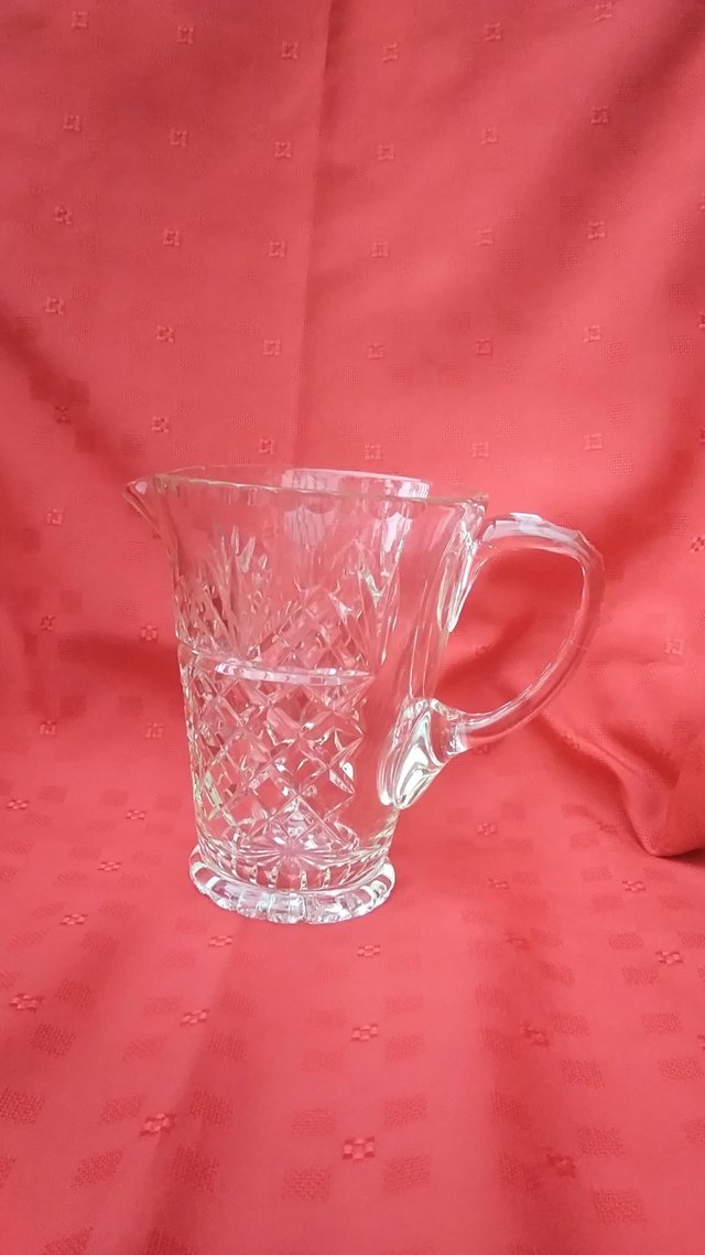 Image 3 of Glass Lead Crystal Jug For Sale