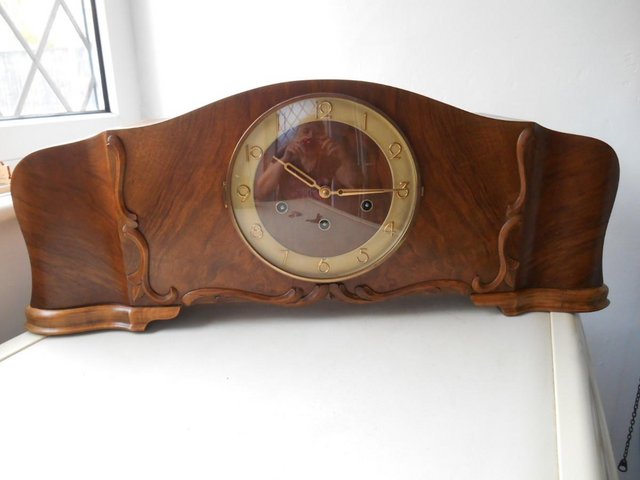 Preview of the first image of A large Westminster chiming mantle clock.