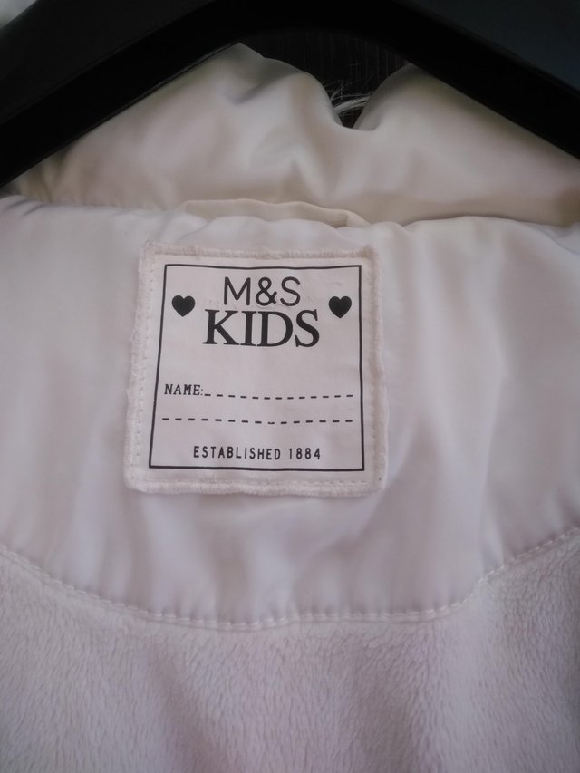 Image 2 of Girl's winter coat from M & S Age 5-6