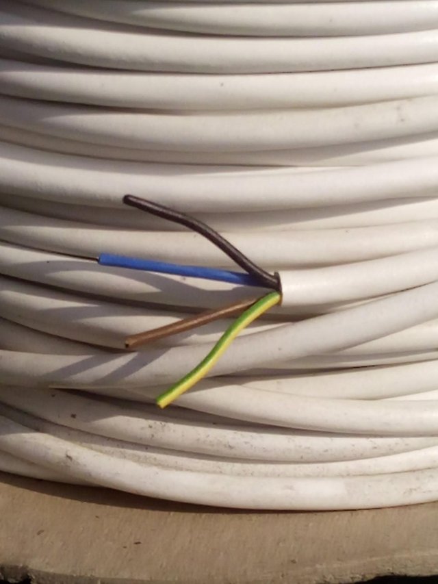 Preview of the first image of 4 core mains cable 0.5mm, 3A ( 2184Y )  £ 1.50 per metre.