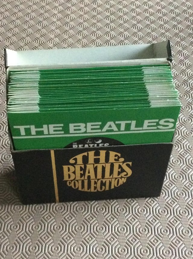 Preview of the first image of Beatles collection of vinyl singles.