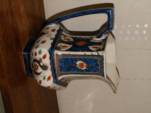 Preview of the first image of Royal winton Imari pitcher. hand painted..