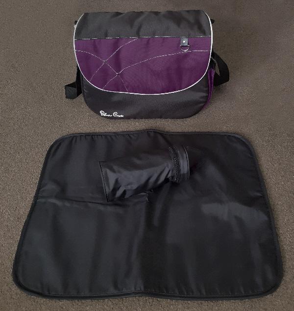 Image 3 of Genuine Silver Cross Black/Purple Changing Bag  BX38